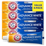 Advance White Toothpaste, Clean Mint Flavor, Stain Defense Technology, 6 Ounce (Pack of 4)