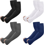 UV Sun Protection Arm Sleeves with Thumb Hole for Men Women Youth, Cooling Sleeve to Cover Tattoo, Mid-Compression