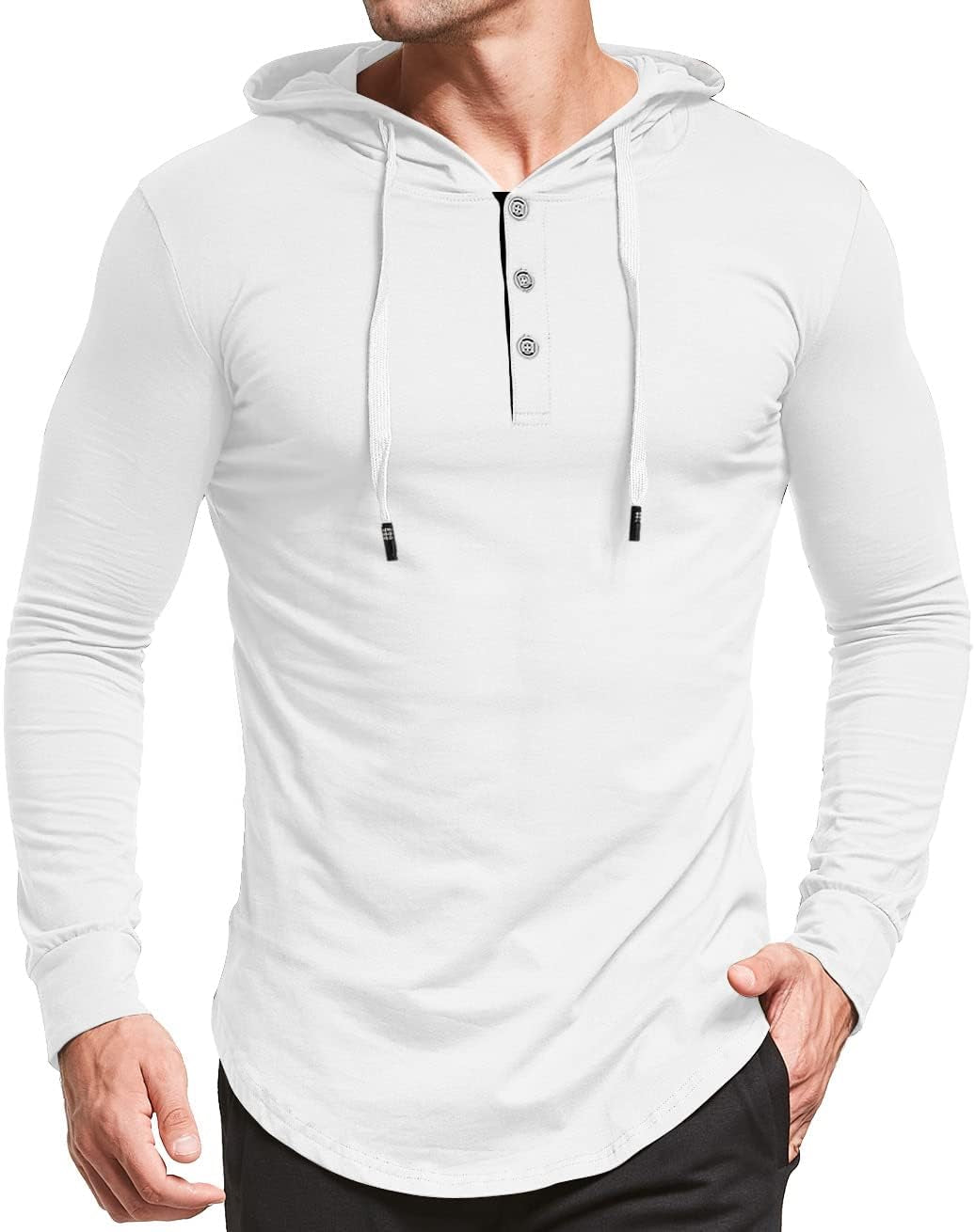 Men'S S-5X Short&Long Sleeve Athletic Casual plus Size Hoodies Sport Sweatshirt Hooded T-Shirts