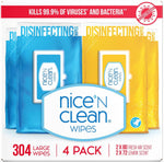 Disinfecting Surface Wipes 304Ct | Cleans & Disinfects Home & Kitchen Surfaces | Fresh & Lemon Scent