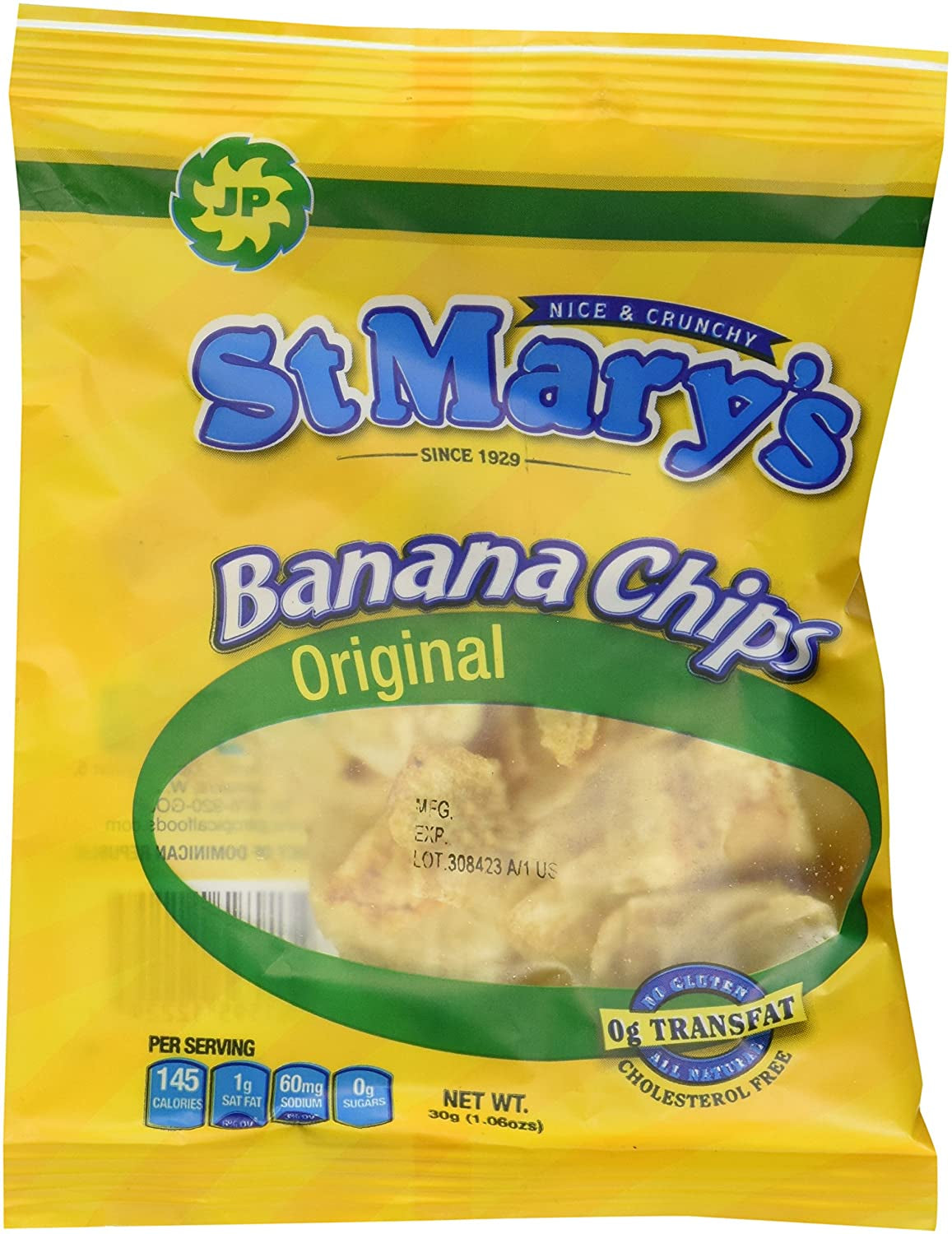 St Mary'S Banana Chips (Original with Sea Salt) - 6-PACK