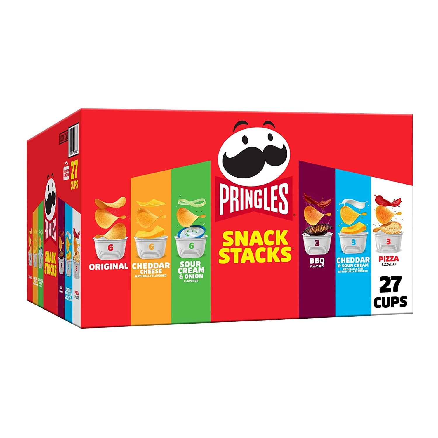 Potato Crisps Chips, Snack Stacks, Lunch Snacks, Office and Kids Snacks, Variety Pack (27 Cups)