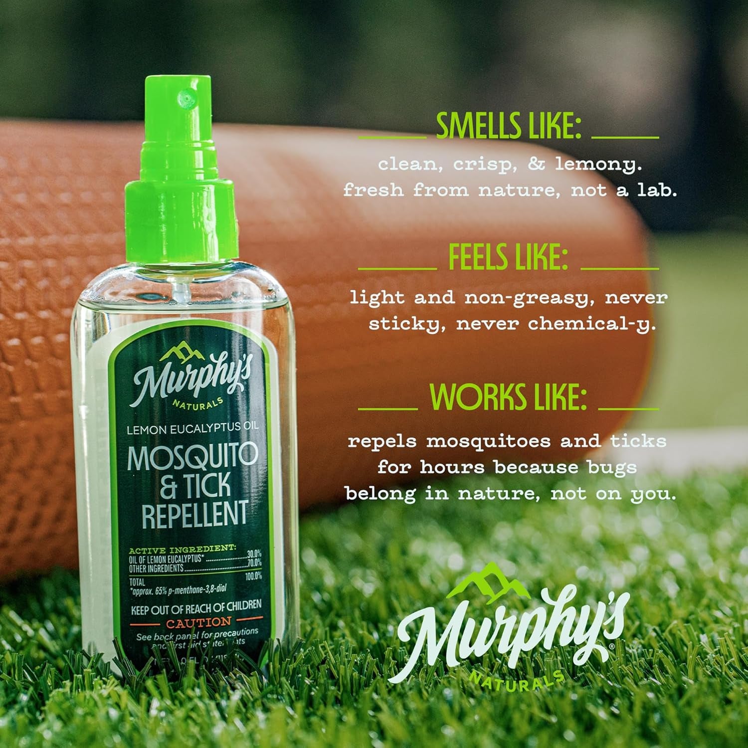 Mosquito & Tick Bug Repellent Spray, Oil of Lemon Eucalyptus for Skin + Outdoor Gear, Deet-Free, 4 Ounce Pump, 2-Pack