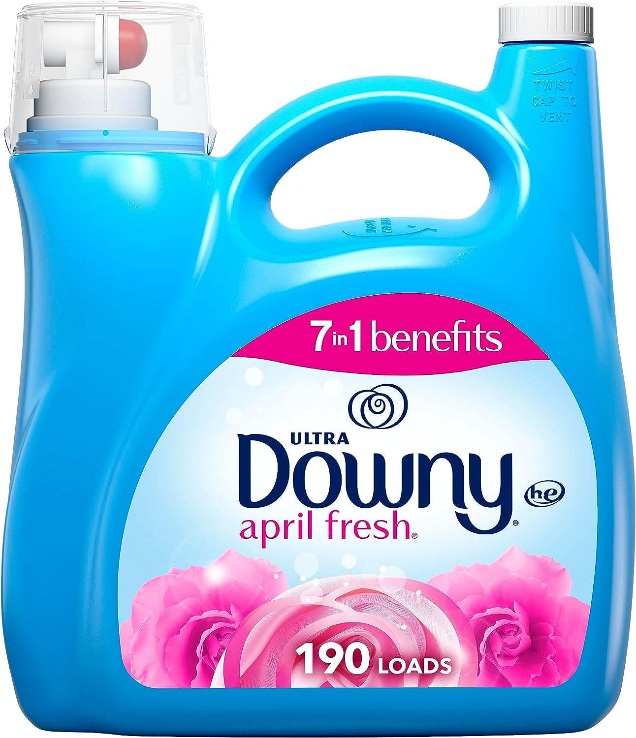 Ultra Laundry Liquid Fabric Softener (Fabric Conditioner), April Fresh, 140 Fl Oz, 190 Loads