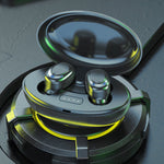 Bluetooth Earbuds Wireless Earbuds,Bluetooth 5.2 Headphones with Charging Case, Bluetooth Headphones with Mics, Fingerprint Control, Power Display,For Sports/Working on Clearance