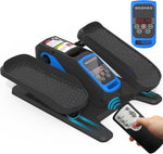 Under Desk Elliptical Machine, Electric Ellipse Leg Exerciser for Senior, Quiet and Compact Electric Seated Pedal Exerciser for Home with Display Monitor, Remote Control and 12 Adjustable Speeds