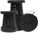 2025 Collapsible Stool Chair, Max 660Lb Upgraded Folding Stool, Lightweight, Sturdy, Adjustable, Portable, Foldable Seat Stools for Outdoor Camping Fishing Hiking BBQ