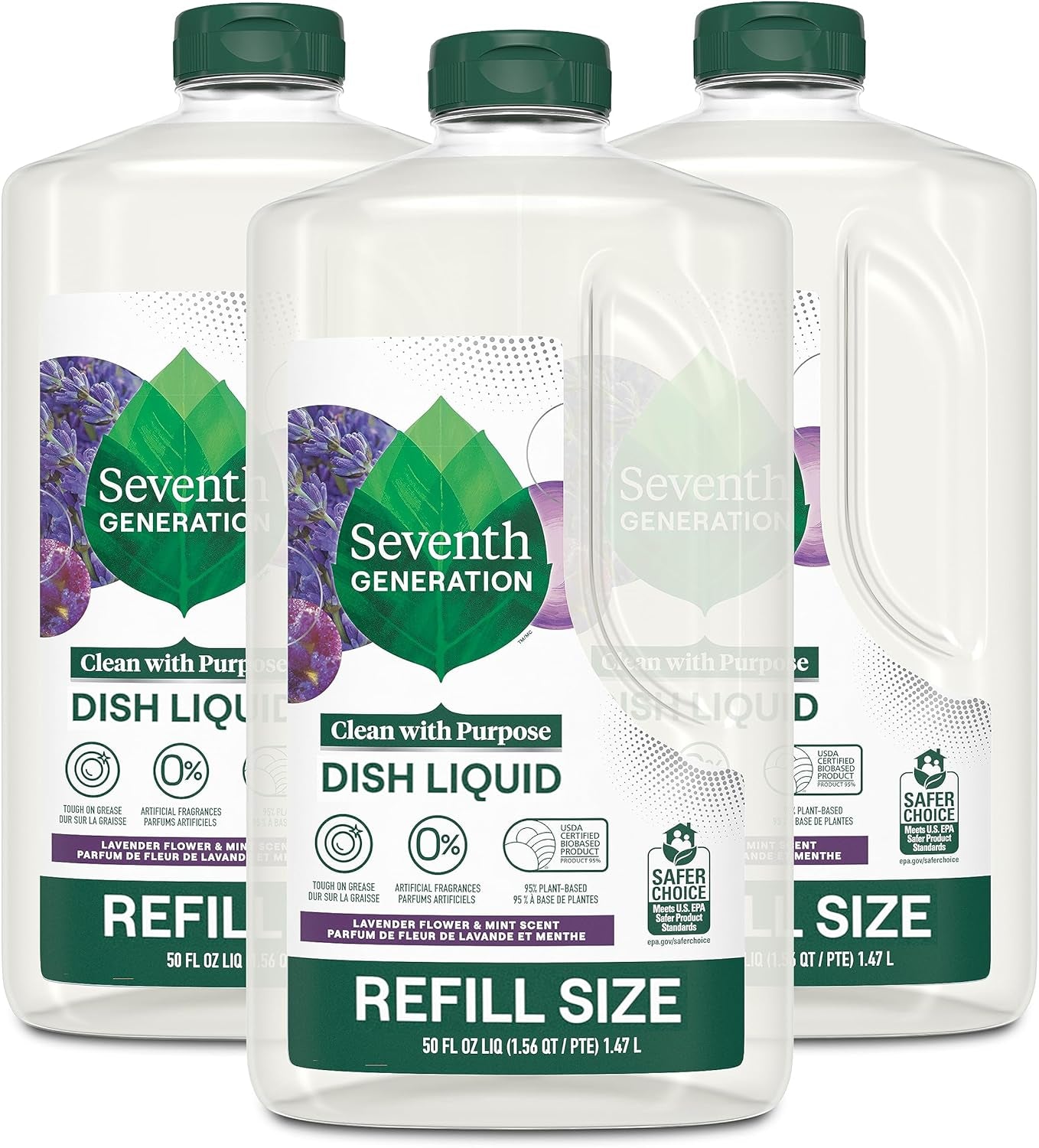 Hand Dish Wash Refill, Lavender Floral & Mint, 3Pk 50Z