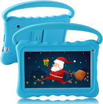Kids Tablet 7 Inch Toddler Tablet for Kids Edition Tablet with Wifi Dual Camera Children’S Tablet for Toddlers 32GB Android with Parental Controls Shockproof Case Tablet for Kids Ages 3-14(Blue)