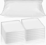 Disposable Pillow Cases, 20 Count, White, 32 X 20 Inches, Non Woven Fabric