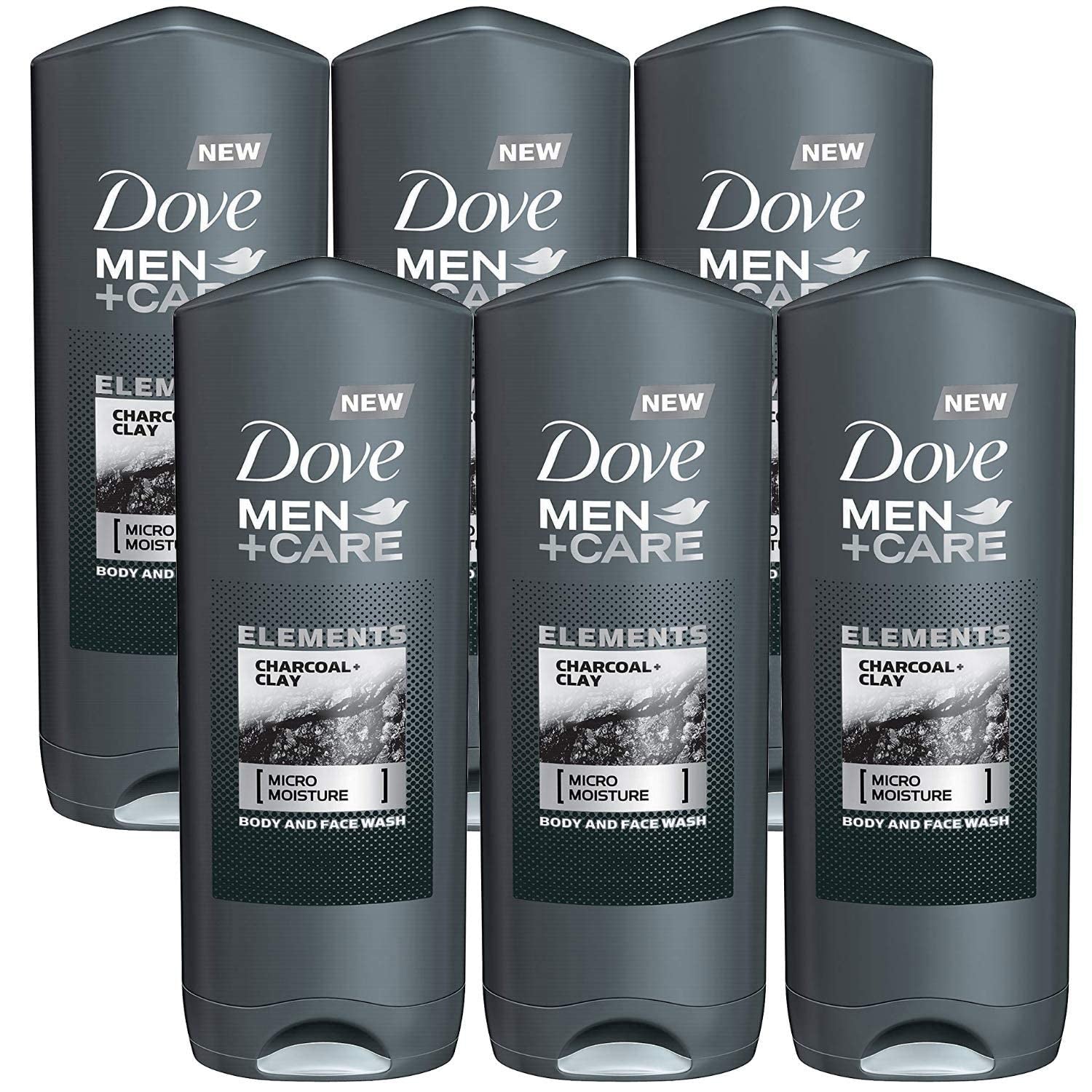 'S Men Body & Face Wash 400Ml Charcoal & Clay - Pack of 6