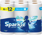 ® Pick-A-Size® Paper Towels, 6 Double Rolls = 12 Regular Rolls