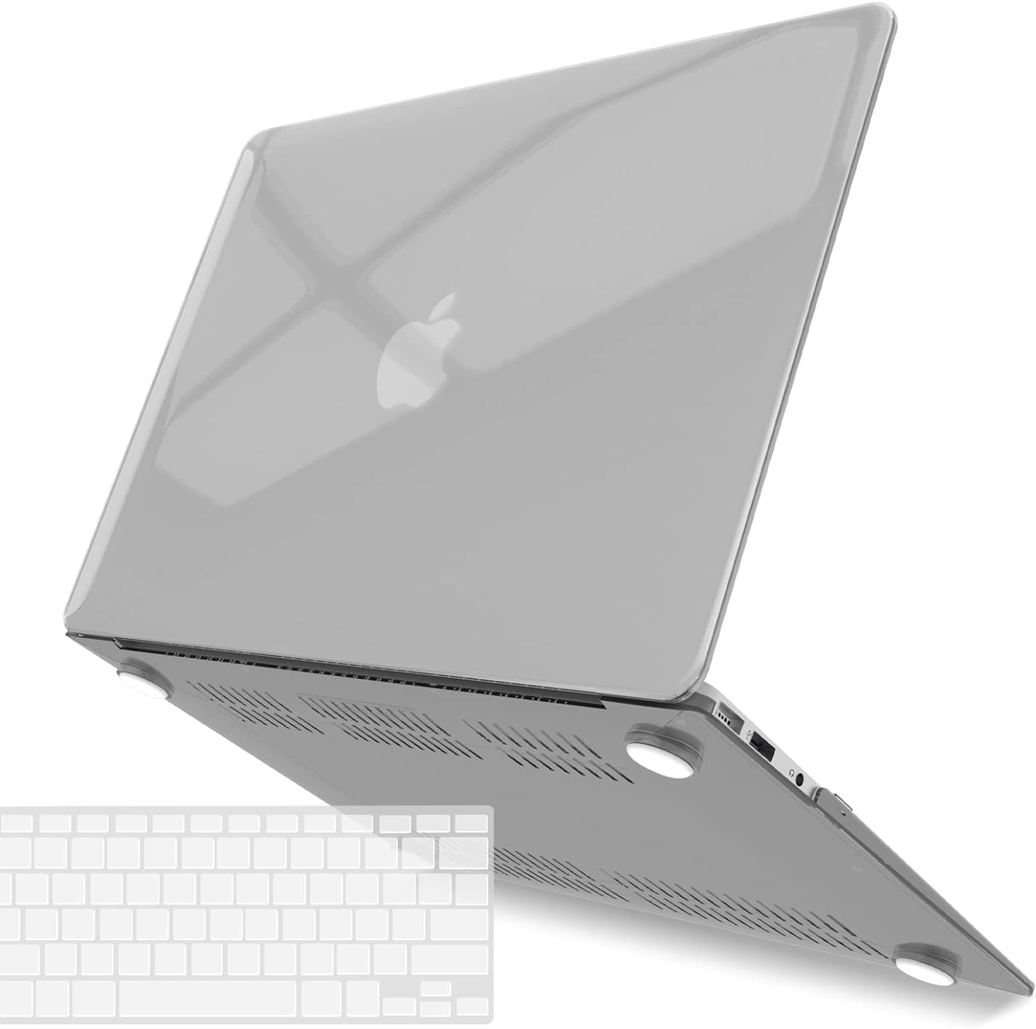 Compatible with Old Version Macbook Air 13 Inch Case (2010-2017 Release). Models: A1466 / A1369, Plastic Hard Shell Case with Keyboard Cover for Mac Air 13, Crystal Clear, A13CYCL+1