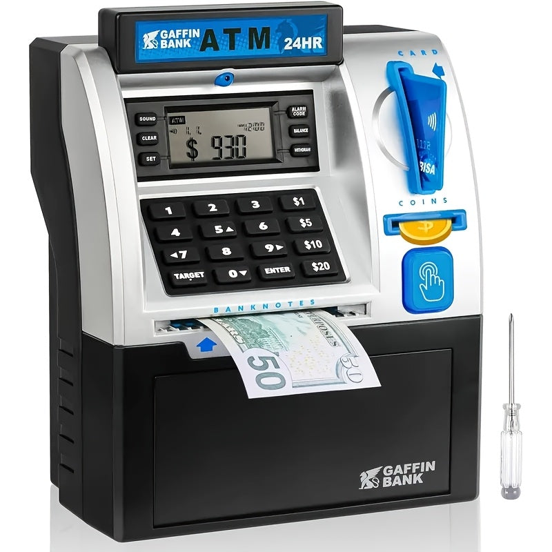 2024 ATM Piggy Bank Digital Safe with Debit Card Gift