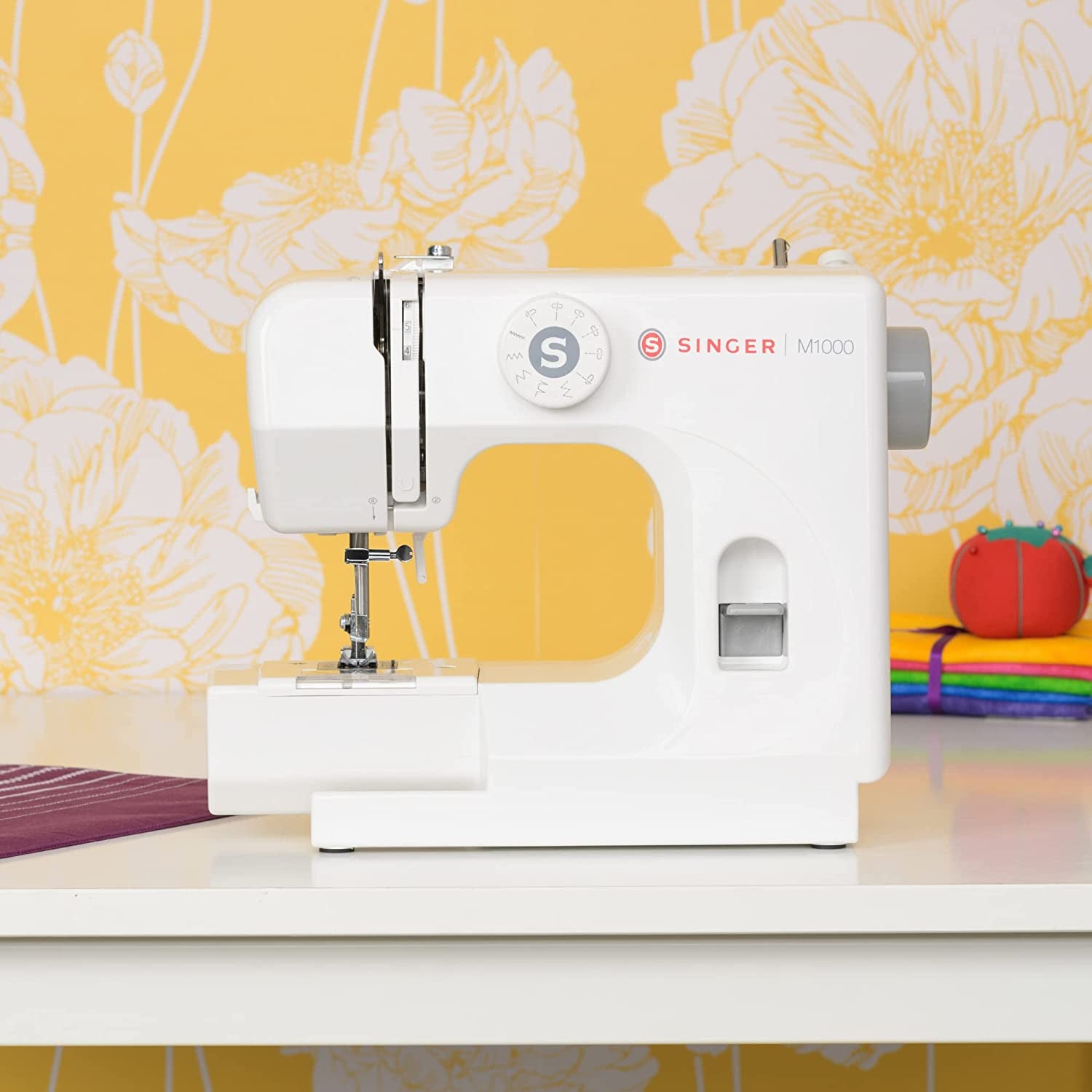 | M1000.662 Sewing Machine - 32 Stitch Applications - Mending Machine - Simple, Portable & Great for Beginners