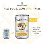 Fever Tree Light Tonic Water - Premium Quality Mixer and Soda - Refreshing Beverage for Cocktails & Mocktails 150Ml Cans - Pack of 30