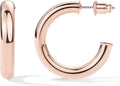 Chunky Gold Hoop Earrings for Women, Lightweight 14K Gold Plated | Gold Hoops, Gold Plated Earrings, Womens Earrings, 14K Gold Hoop Earrings