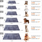 Dog Crate Pad Bed Ultra Soft Pet Mat Star Print Blue 23 X 18 Inch | Washable Crate Mat for Small Medium Large Dogs, Reversible Fleece Dog Crate Kennel Mat Flat Cat Bed Liner