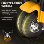 Electric Motorcycle for Kids 6V Ride-On 3-Wheels 18-36 M Yellow | Battery Powered, Dirt Bike, Motorbike, Horn, Headlights, Realistic Sounds Speed