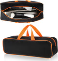 Grill Utensil Storage Bag for Outdoor Grilling, 20 X 6 X 5 In, Black | 1680D Oxford Fabric, Large Capacity Grill Tool Storage Bag, Accessories Storage Compatible with Blackstone Griddle