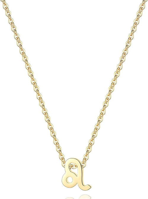 18K Gold Plated Astrology Necklace for Women Jewelry,12 Zodiac Pendant Horoscope Constellations Necklace
