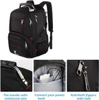 Travel Laptop Backpack,Extra Large Capacity TSA Friendly anti Theft Backpacks Water-Resistant Men Business College Computer Bookbag Fits 17 Inch Laptop&Notebook