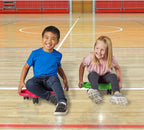 Red Indoor Scooter Board with Handles, Sit down Floor Scooter, Gym Activities for Kids, Indoor Sport Recess Games, Physical Education Equipment, Gross Motor Toy