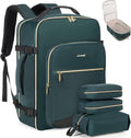 40L Travel Backpack Flight Approved Carry on Backpack,3 Packing Cubes,Waterproof Personal Item Travel Bag,Tsa Carry on Luggage Suitcase Travel Essentials,Gifts for Women & Men,Fits 17" Laptop