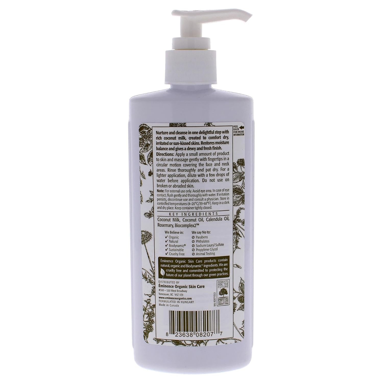 Coconut Milk Cleanser for Unisex - 8.4 Oz Cleanser
