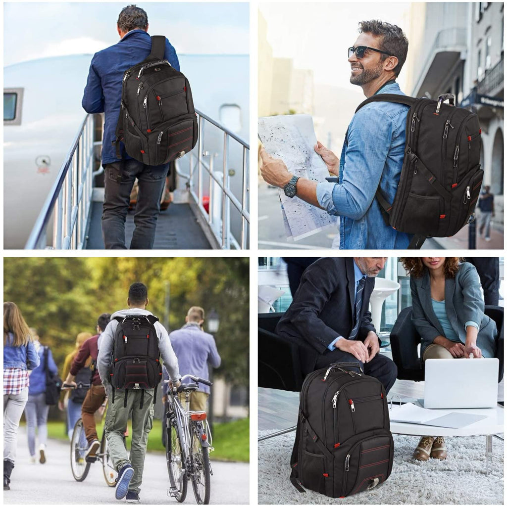 Travel Laptop Backpack,Extra Large Capacity TSA Friendly anti Theft Backpacks Water-Resistant Men Business College Computer Bookbag Fits 17 Inch Laptop&Notebook