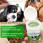 Natural Dog Dental Powder for Plaque Removal | Helps Reduce Plaque, Supports Healthy Teeth & Gums, Freshens Breath, Daily Dental Care for All Dogs