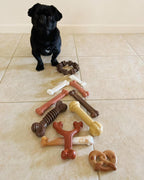 Power Chew Easy-Hold Wishbone Dog Chew Toy, Small | Bison Flavor, Durable Dog Toys for Aggressive Chewers, Discourages Destructive Chewing, for Small Breeds up to 25 Lbs