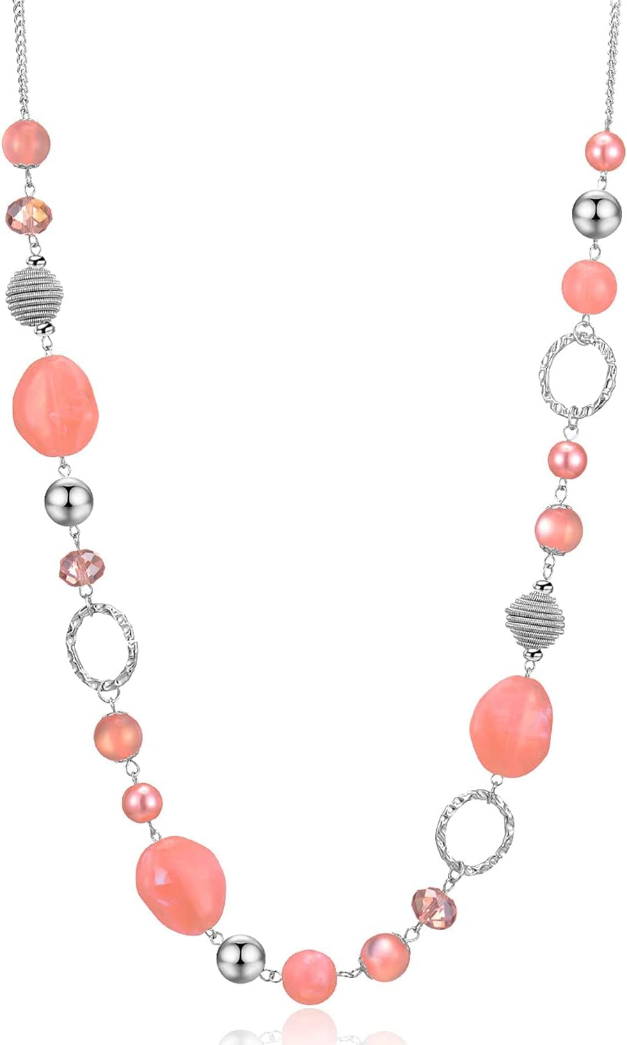 Long Beaded Necklaces for Women - Sweater Chain Fashion Jewelry Necklace Gifts for Women