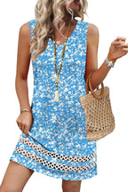 Summer Dresses for Women 2026 V Neck Sleeveless Lace Boho Dress Elegant Classy Spring Beach Vacation Outfits