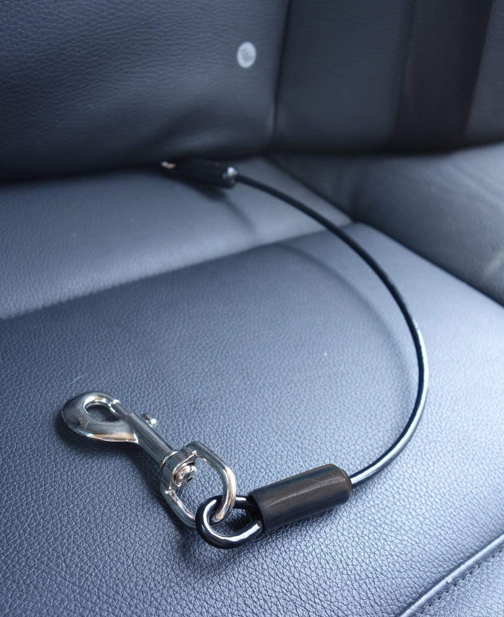 Dog Car Seat Belt Restraint - No-Chew Heavy Duty Car Seatbelt for Pets - 5 Sizes - Coated Steel Rope to Prevent Chewing (16 In) - Restraints for Dogs in Cars - Dog Seat Belt for Car