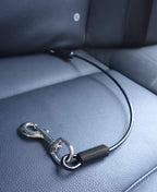 Dog Car Seat Belt Restraint - No-Chew Heavy Duty Car Seatbelt for Pets - 5 Sizes - Coated Steel Rope to Prevent Chewing (16 In) - Restraints for Dogs in Cars - Dog Seat Belt for Car