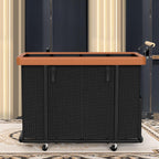 Laundry Hamper 4 Section with Lid, 300L Rolling Basket Hamper with Handle | Laundry Basket with Wheels,Organizer Storage Cart with Sturdy Metal Frame for Laundry Room Black
