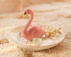 Flamingo Gifts for Women Ring Holder for Jewelry, Pink Decor Flamingo Gift for Women Girls Friend Her Mom Mothers Day Birthday Christmas Thanksgiving Valentines
