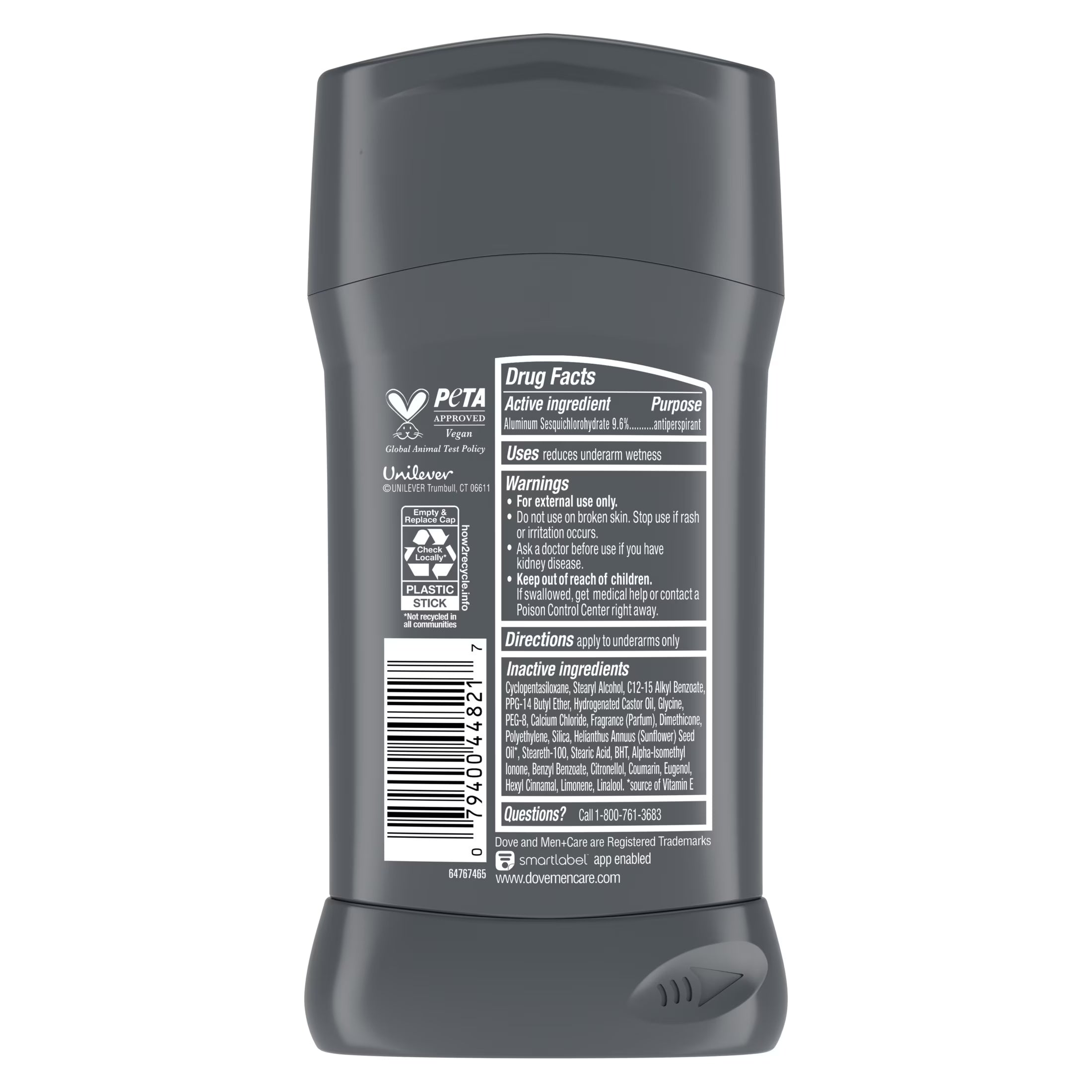 Stain Defense Long Lasting Men'S Antiperspirant Deodorant Stick, Cool, 2.7 Oz Twin Pack