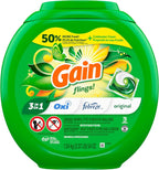 Flings Laundry Detergent Soap Pacs HE Compatible Long Lasting Scent, Original Scent, 76 Count