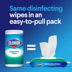 Disinfecting Wipes, Bleach Free, Household Essentials, Fresh Scent, Moisture Seal Lid, 75 Cleaning Wipes, Pack of 3 (New Packaging)
