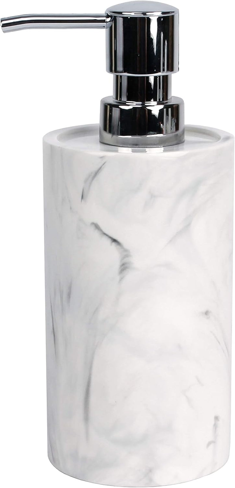 Marble Swirl Soap Dispenser, White