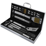 16-Pc BBQ Grill Tools Set - Barbecue Tool Kit with Aluminum Case for Home Grilling