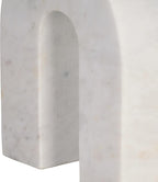 Marble Horseshoe Tabletop Decor White, Contemporary, 5" L X 2" W X 6" H
