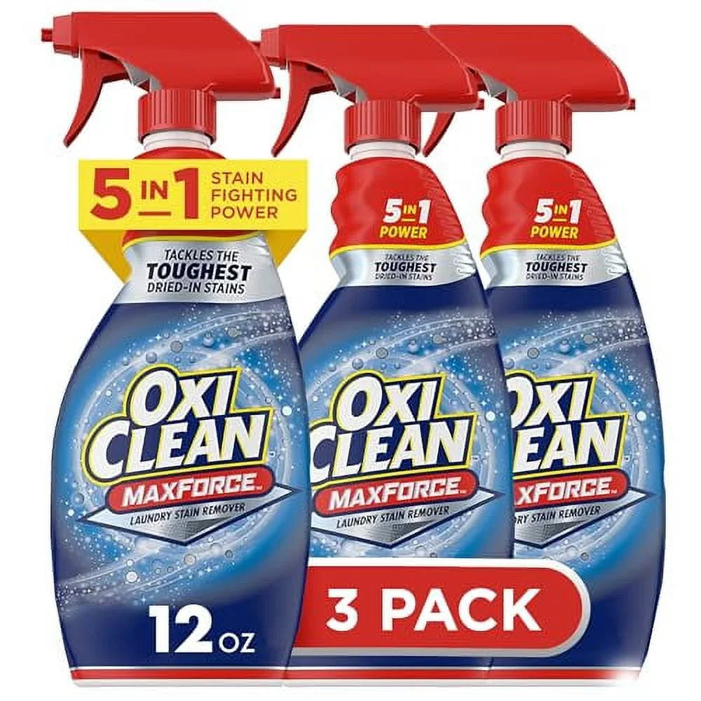 Oxi Clean Max Force Laundry Stain Remover Spray, 12 Fl. Oz, 3-Packâ€‹