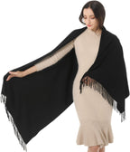 Women'S Winter Scarf Large Pashmina Shawls and Wraps | Formal Warm Soft Shawl Wrap for Evening Dress Wedding Bridal Bridesmaid Travel Birthday Christmas Mothers Day Gifts