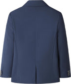 Boys Suits 3 Piece Slim Fit for Kids Size 10 Navy Blue Prom Wedding Dresswear Formal Set Tuxedo Blazer Jacket Vest Pant