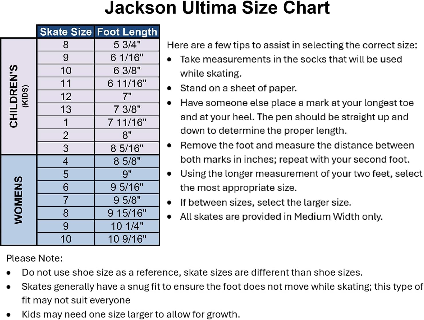 Jackson Figure Ice Skates JS180 / JS181 / JS184 - for Women and Girls | Comfortable Figure Skates for Ice Skating & Recreational Figure Skating, Ice Skates for Kids/Toddler Ice Skates-Medium Width