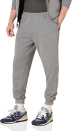 Men'S Relaxed Fit Fleece Joggers Sweatpants with Drawstring Waist, Tapered Leg, Ribbed Cuffs, Brushed Interior