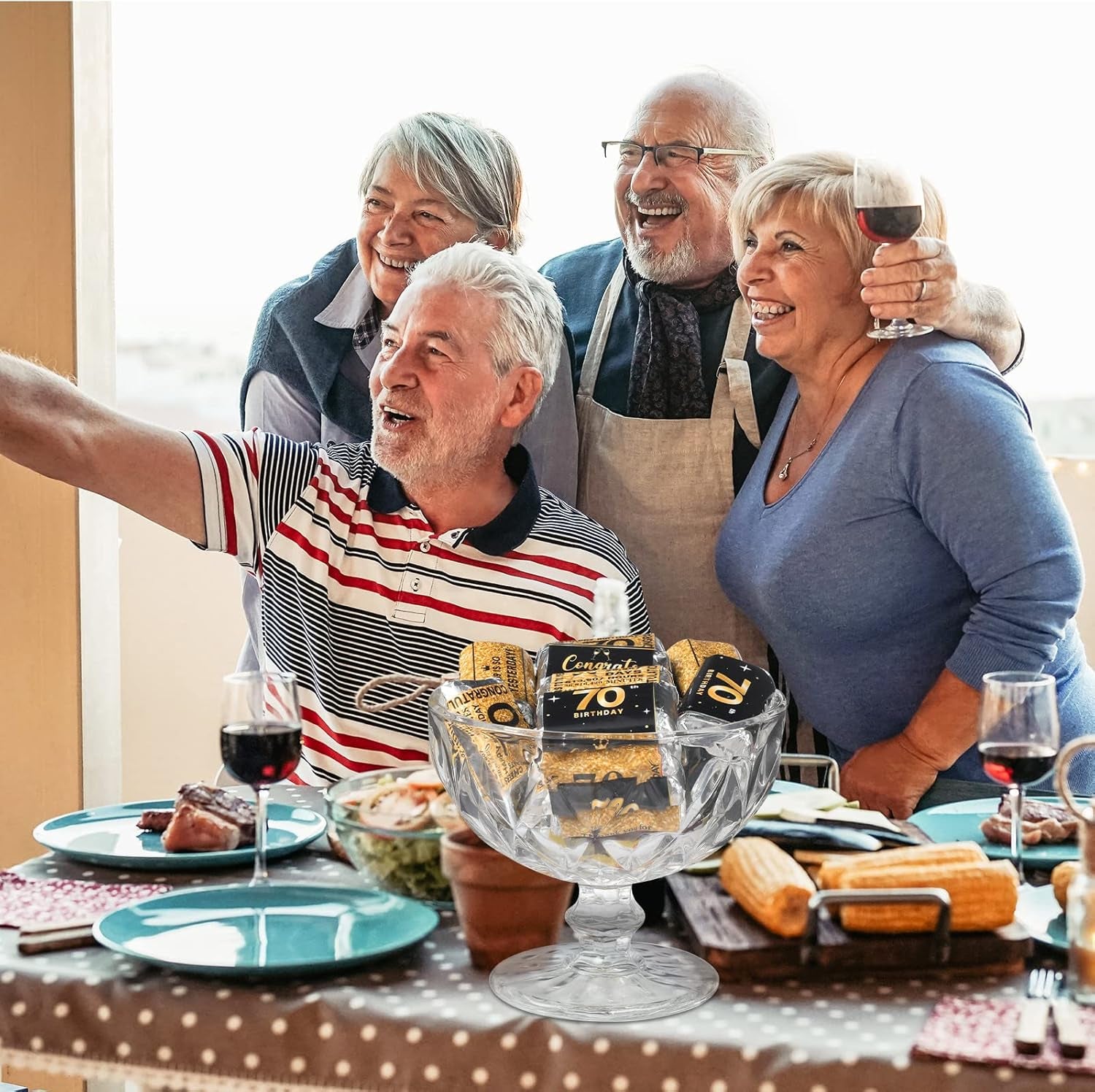 180 Pcs 70Th Birthday Stickers Black and Gold Cheers to 70 Years Candy Bar Wrappers Happy 70Th Birthday Party Favor Labels for Adults Anniversary Party Candy Chocolate Supplies